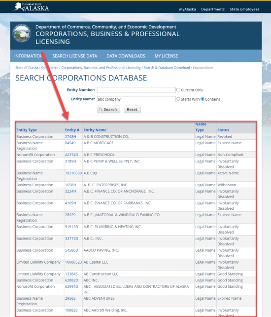 Alaska Business Entity Search Guide: Quick and Easy Steps