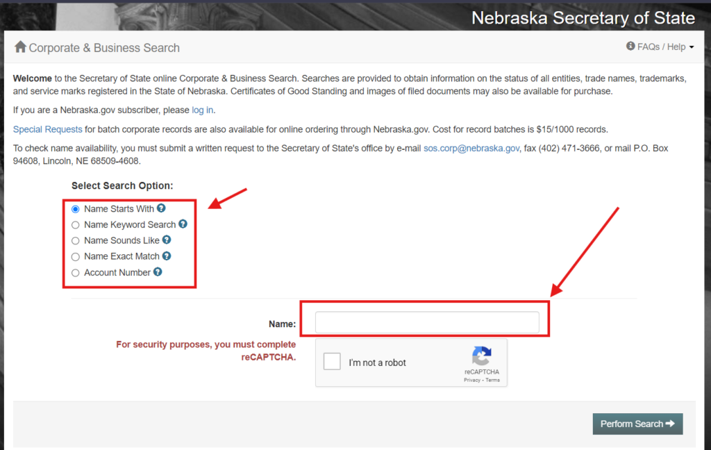 Nebraska Business Entity Search Guide: Quick and Easy Steps