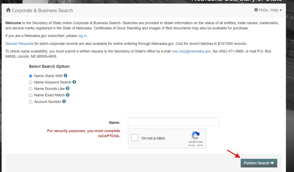 Nebraska Business Entity Search Guide: Quick and Easy Steps