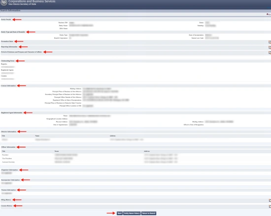 New Mexico Business Entity Search Guide